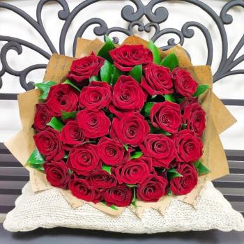Букет 25 красных роз (код товара: 122850)